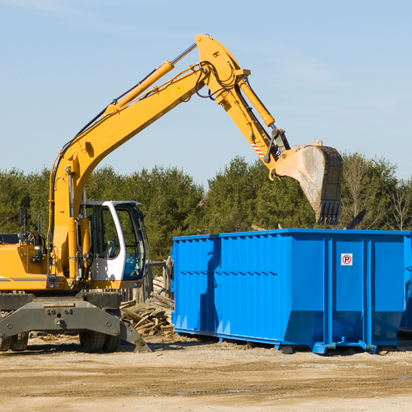 what size residential dumpster rentals are available in Acadia County Louisiana